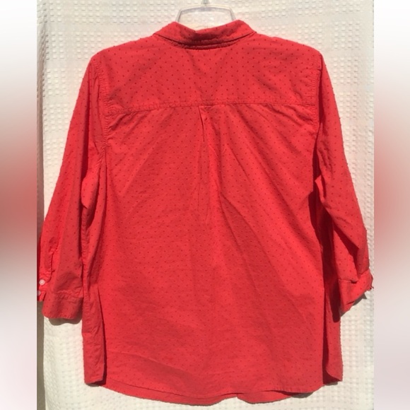 St. John’s Bay Plus Size 3/4 Sleeve Button Down 1X - Picture 2 of 6